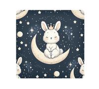 Chiffon autocollant magique pour objectif d'appareil photo, motif couronne de lapin, lune, ciel étoilé, 35,1 x 35,1 cm, Multicolore, 13.8x13.8in, Moderne