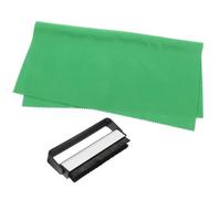 Chiffon Brosse de Nettoyage Grand Format pour Vinyle Antistatique | Entretien des Disques, Usage Domestique pour Platine, Accessoires Vinyle Compacts, Métal Plastique Polyester