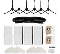 Chiffon Brosse Filtre Sacs de Rechange Ensemble d'accessoires pour Robot Aspirateur Proscenic M7 Pro, Kyvol Cybovac S31