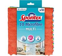 Chiffon de Nettoyage en Microfibre Spontex Collection | Chiffons en Microfibre Multi-usages de Taille 30 x 30 cm | 16 torchons de Cuisine