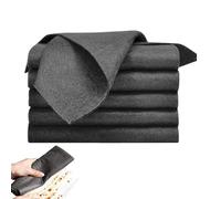 Chiffon de nettoyage - Lingettes en microfibre polyvalentes, élimination de la poussière et de la saleté, tissu non pelucheux, chiffon lavable réutilisable pour un usage domestique et automobi