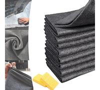 Chiffon de Nettoyage Magique éPaissi,Magic Cleaning Cloth,Chiffon Vitre sans Trace Professionnel,Micro Fibres pour Vitres Voitures (9 pièces,11,8 × 11,8 Pouces)