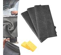 Chiffon de Nettoyage Magique éPaissi,Magic Cleaning Cloth,Chiffon Vitre sans Trace Professionnel,Micro Fibres pour Vitres Voitures (3 pièces,11,8 × 11,8 Pouces)