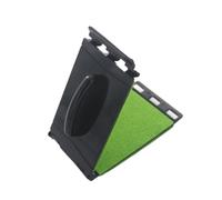 Chiffon de nettoyage portable pour cordes de guitare avec coussinet en microfibre 11 x 6,5 x 3 cm - Vert foncé
