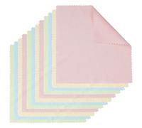 Chiffon de nettoyage pour lunettes et bijoux en ar Chiffon de polissage for bijoux et lunettes en argent, couleur aléatoire, 13 x 13 cm, 10 à 50 pièces(Random 10pcs)