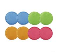Chiffon de nettoyage pour robot 13 cm avec texture écailles de poisson compatible avec ECOVACS, XIAOMI et modèles pour des résultats constants de nettoyage humide (rouge)