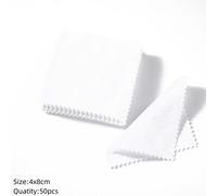 Chiffon De Polissage Argent Face Nettoyage Chiffon De Polissage Doux Propre Essuyage Anneau Colliers Bijoux Propre Outil Fournitures - Type Wt4x8cm