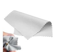 Chiffon de polissage pour argent - Nettoyant pour bijoux, chiffon de nettoyage | Lingettes en microfibre double face, grande serviette douce pour colliers, bagues, bracelets, montres, entretien de