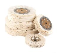 Chiffon de polissage résistant aux plumes avec noyau en fer pressé pour une finition uniforme pour métal, bois, plastique, acier inoxydable et bijoux (300 mm)