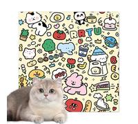 Chiffon de toilettage pour chat à suspendre -, Chat Chien Anti, Escap Chiffon d'emmaillotage adhésif adhésif, réticence Wrap Multi Use Open | Open Lay Flat Makeup Bag pour Voyage, sch