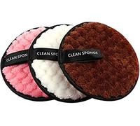 Chiffon démaquillant, 3 pièces de bouffées nettoyantes pour le visage réutilisables et lavables, tampons en microfibre douce double face sans produits chimiques - instantanément avec juste de l'eau