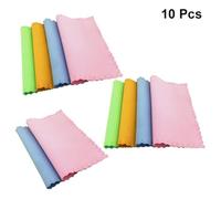 Chiffon en Fibre Fine Nettoyage Écran 10 Pièces, 15x18cm | Lingette Lunette Lavable et Réutilisable, Lingette Fibre Fine pour Lentilles, Appareils Photo, Téléphones, Couleur Aléatoire