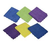 Chiffon en microfibre | Boîte de 16 paquets | Dimensions 30 x 30 cm | 3 couleurs | Lavable en machine à 60° | Chiffon multifonction