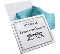 Chiffon Lunettes de Vue - Chamoisine Lunettes en Coton Imprégné - Essuie Verres Optiques et Nettoyage Lunettes - Fabrication Française - 2 Chamoisines 15 × 9 cm