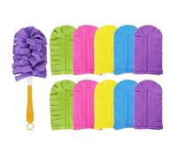 Chiffon Microfibre - 10 Pièces en Microfibre Électrostatique Lavable - Plumeau Nettoyant pour Ventilateur de Plafond et Surfaces | pour Chambre Salon Salle De Bains Cuisine Appartement Plafond