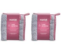 Chiffon Microfibre Spécial Salle de Bain - Sèche Toutes Les Surfaces & Evite Les Traces pour Un résultat Impeccable ! Produit Durable (Lot de 2)