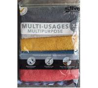 chiffon microfibre x 5 , chiffon micro fibres 30 cm x 30 cm, lingettes