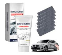 Chiffon Nano Éliminateur de Rayures Voiture, pâte de polissage de réparation de peinture de voiture, avec 6x Lingettes Nano + Pâte Polissage 60g, Scratch Remover for Deep Scratch Repair