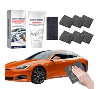 Chiffon Nano Sparkle Éliminateur de Rayures Voiture 2026, Kit Réparation avec 6x Nano Sparkle Cloth & Pâte Polissage 60g, Car Scratch Remover pour Rayures Légères, Peinture Auto & Brillance