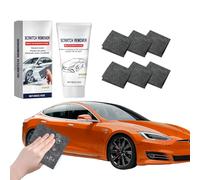Chiffon Nano Sparkle Éliminateur de Rayures Voiture, Kit Réparation avec Nano Sparkle Cloth & Pâte Polissage 50g, Car Scratch Remover pour Rayures Légères, Peinture Auto & Brillance