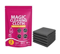 Chiffon Nettoyant Vitres Sans Peluches Réutilisable Épaissi 5 Pièces
