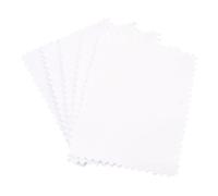 Chiffon Polissage Argent Chiffon de polissage argenté Double face, 50 pièces, chiffons d'essuyage couleur réutilisables for colliers, bagues, outils bijouterie, fournitures nettoyage(White 6x8cm)