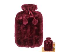 Chiffon pour bouillotte - Couvercle souple pour bouillotte, housse pour bouillotte en peluche synthétique de 2 litres, chiffon pour bouteille d'eau chaude