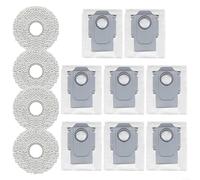 Chiffon robuste et sacs à poussière pour aspirateur robot QV 35A, QR 798, QR 598 pour maintenir une maison hygiénique, chiffon de nettoyage et sacs à poussière