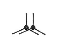 Chiffon serpillère sac à poussière Filtre Hepa Brosse latérale Pièces compatibles avec Xiaomi Roidmi EVA Aspirateur robot de vidange autonettoyant/aspirateur SDJ06RM (couleur : 2 brosses noires)