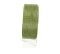 Chiffon Transparent Organza Satin pour Décoration Mariages Couleur Vert Éucalyptus