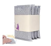 Chiffon Vaisselle En Fil Métallique Non Rayant - 4 Pièces Serviettes Absorbantes - Lavette Réutilisable Sans Égratignure en Fil de Fer - Pour Restaurant Maison Cuisinière Poêle Casserole Bol Ustensile