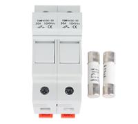Chiffonade Disjoncteur 1000VDC 25A DC avec 2 Fu-SES - Boîtier ABS, résistance aux hautes températures pour systèmes solaires et appareils électriques