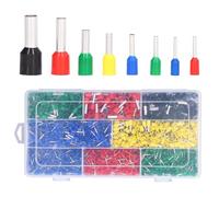 Chiffonade Kit de 2 000 embouts de câble - Connecteurs à sertir isolés en PVC pour installation d'amplificateur automobile, terminal sécurisé avec boîte de rangement