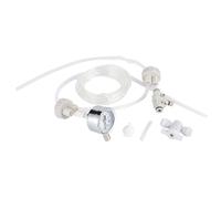 Chiffonade Kit de dioxyde de carbone en plastique blanc à monter soi-même, tube diffuseur de CO2, générateur, jauge de valve pour aquarium planté