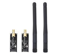 Chiffonade Lot de 2 modules émetteurs-récepteurs 2,4 GHz NRF24L01+P LNA avec antenne SMA pour communication longue portée (1100 m)