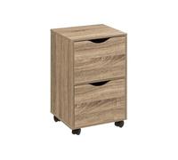 Chiffonnier 2 tiroirs sur roulettes