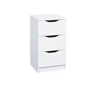 Chiffonnier 3 Tiroirs Coloris Blanc - JENNY BLANC -