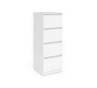 IDMarket - Meuble d'appoint 4 tiroirs TOMI Bois Blanc