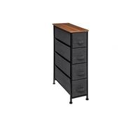 5five Rangement 4 tiroirs Simply Smart en tissu gris anthracite