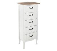Chiffonnier 5 Tiroirs ""Chrysa"" 113cm Naturel