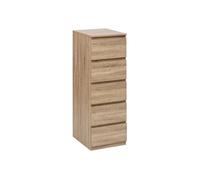 5five Chiffonnier Dolo – 5 tiroirs – Effet bois naturel