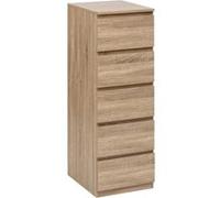 5five Chiffonnier Dolo – 5 tiroirs – Effet bois naturel