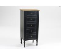 Chiffonnier 5 Tiroirs New Légende Noir