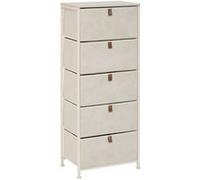 5 five simply smart 5five - Rangement Haut tissa Beige 5 tiroirs