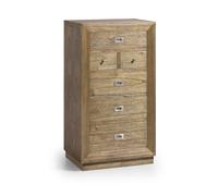 Chiffonnier 6 tiroirs bronze bois-bronze