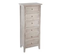 Paris Prix Chiffonnier Charme bois Atmosphera Bois G 6 tiroirs