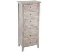 Paris Prix Chiffonnier Charme bois Atmosphera Bois G 6 tiroirs