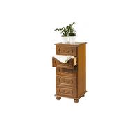 Chiffonnier Chêne Rustique 5 tiroirs L 44.2 H 93.7 P 41 cm - L 44.2 x l 41 x H 93.7 cm