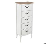 Chiffonnier ""Chrysa"" blanc 5 tiroirs - Atmosphera createur d'interieur