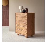 Chiffonnier enfant en bois d'acacia 5 tiroirs olga naturel TU